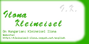 ilona kleineisel business card